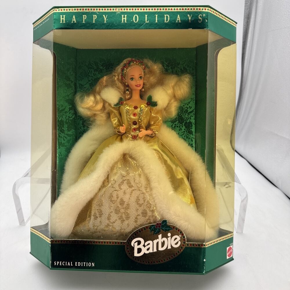 Vintage 1994 Happy Holidays Special Edition Hallmark Barbie Doll Mattel #12155